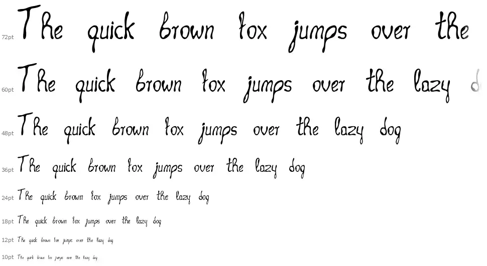 Occult Techniquefont waterfall