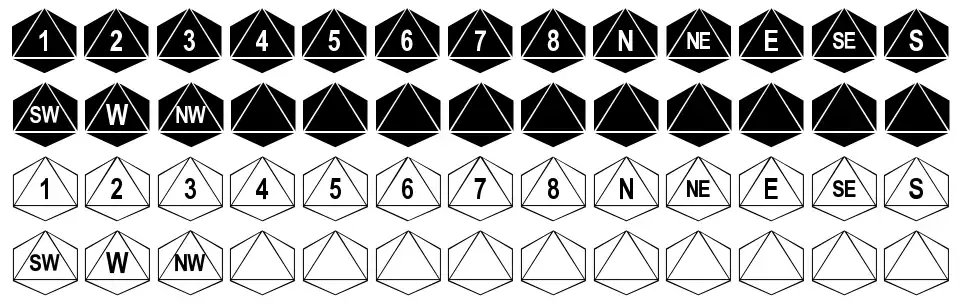 Octohedronfont specimens