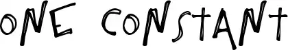 One Constant