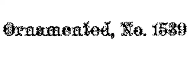 Ornamented, No. 1539