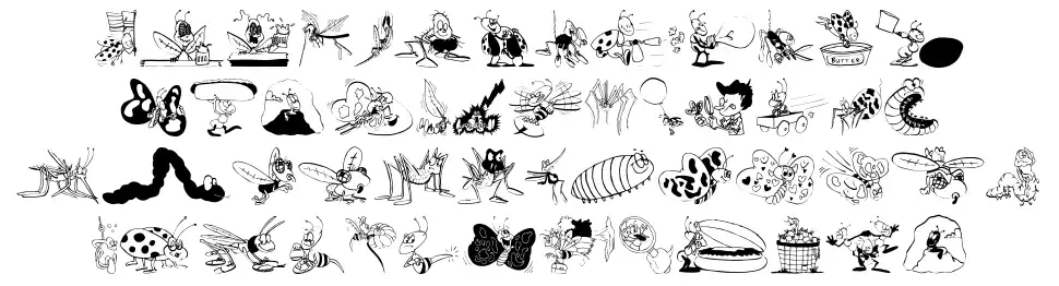 OurLittleDarlings-Onefont specimens