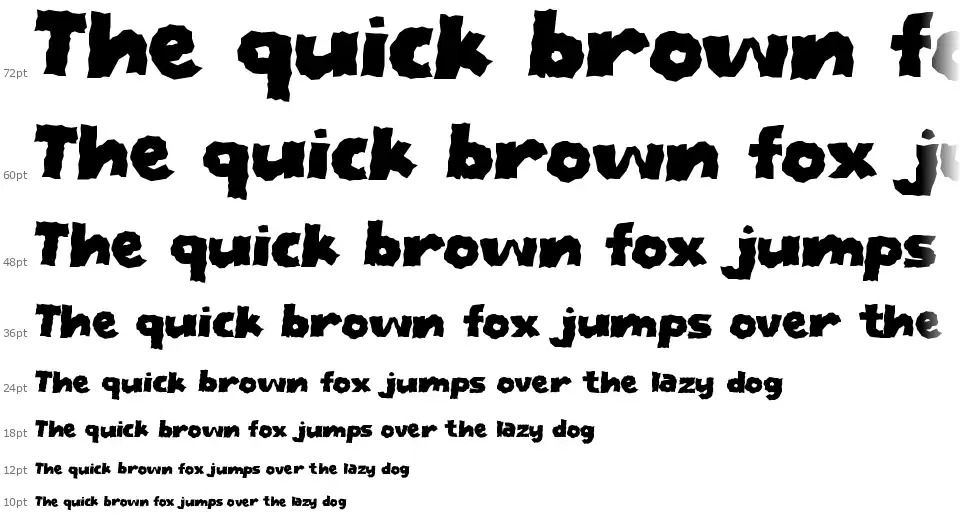 Pinupfont waterfall