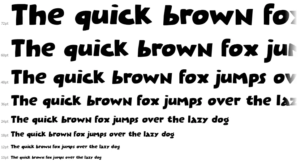 Plastic Fantasticfont waterfall