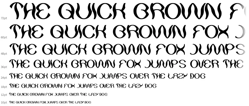 Psychedelicfont waterfall