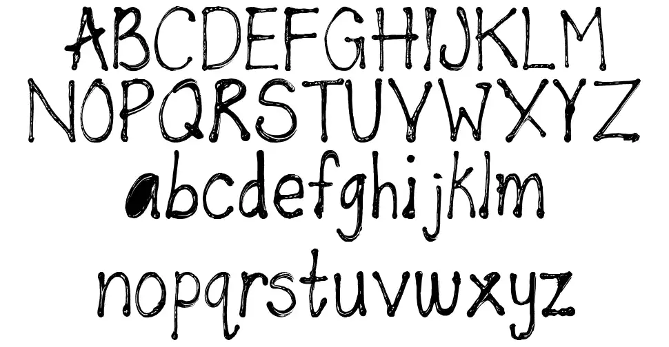 Puff Paintfont specimens
