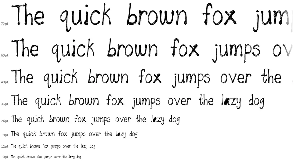 Puff Paintfont waterfall