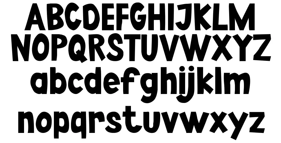 Punchlinerfont specimens