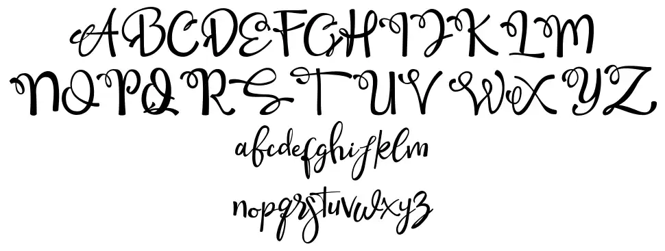 Qamari Scriptfont specimens