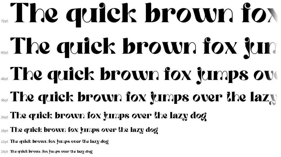 Quowist Displayfont waterfall