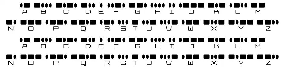 Radios in Motion Okazy Radios in Motionfont specimens