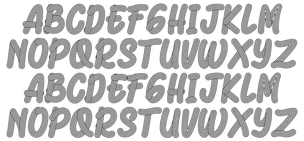 Ramen Noodlefont specimens