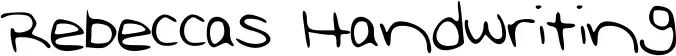 Rebeccas Handwriting
