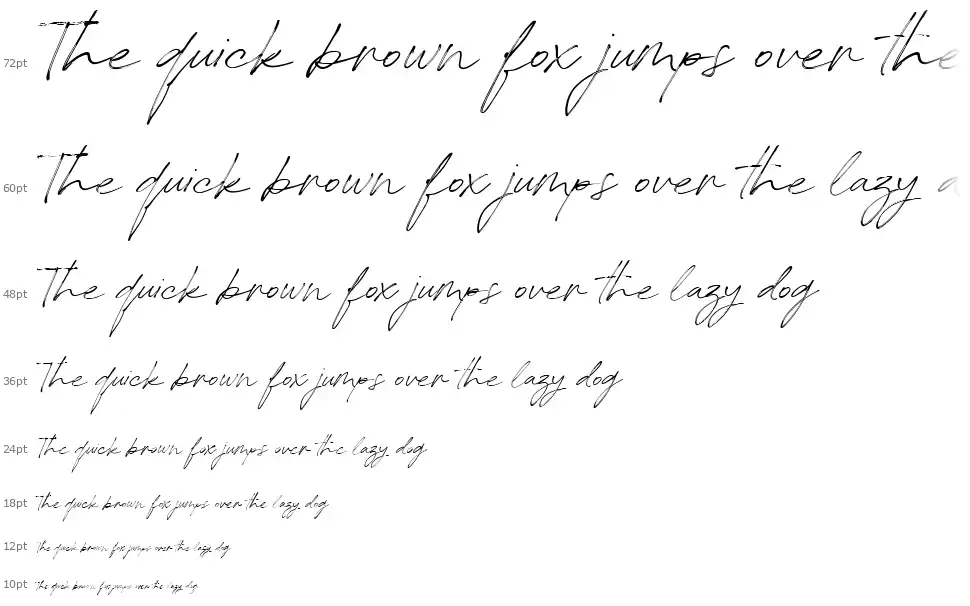 Redstock Scriptfont waterfall