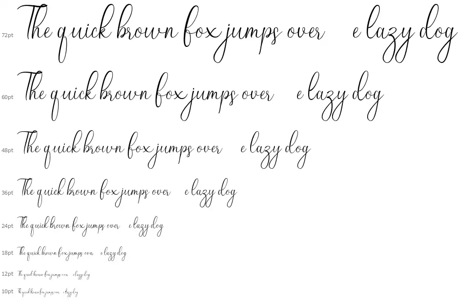Refira Asri Scriptfont waterfall