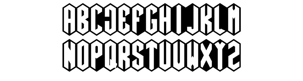 Rombfont specimens