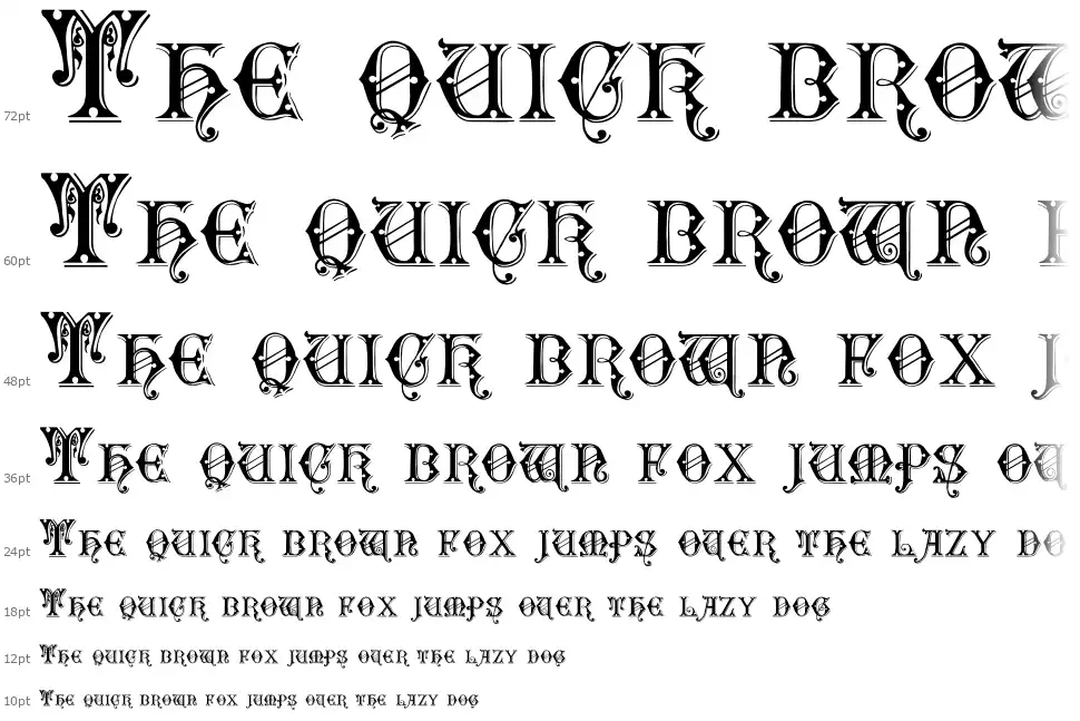 Rubric of 14,389font waterfall