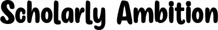 Scholarly Ambition
