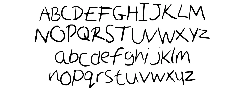 Scruffyfont specimens