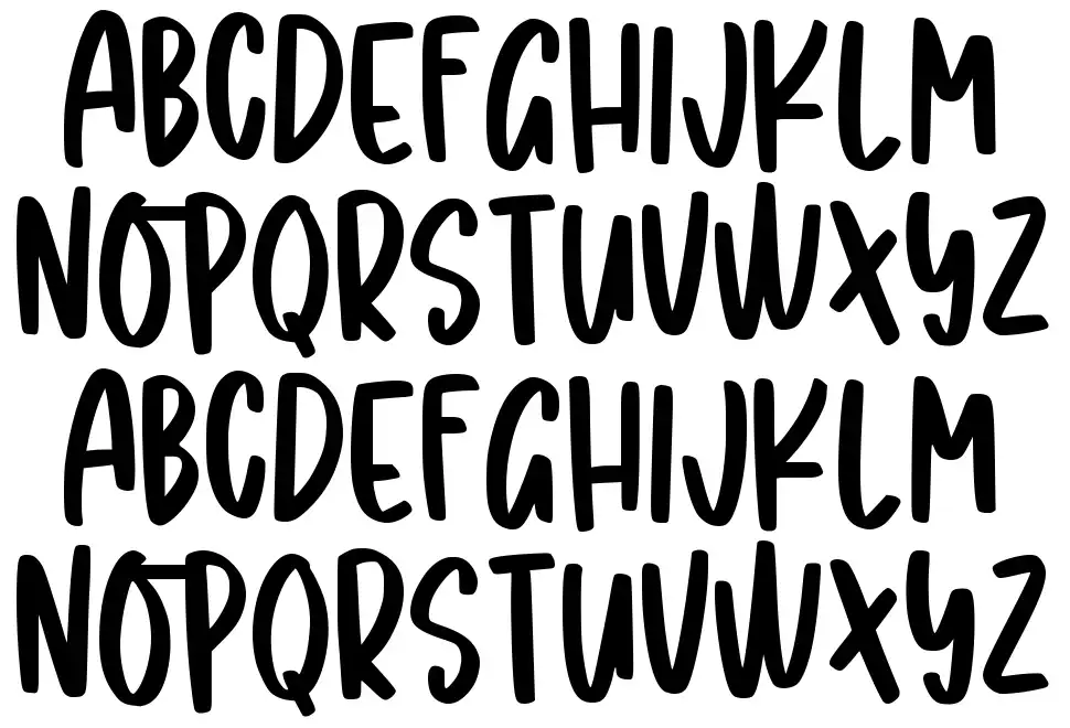 Shining Diamondfont specimens
