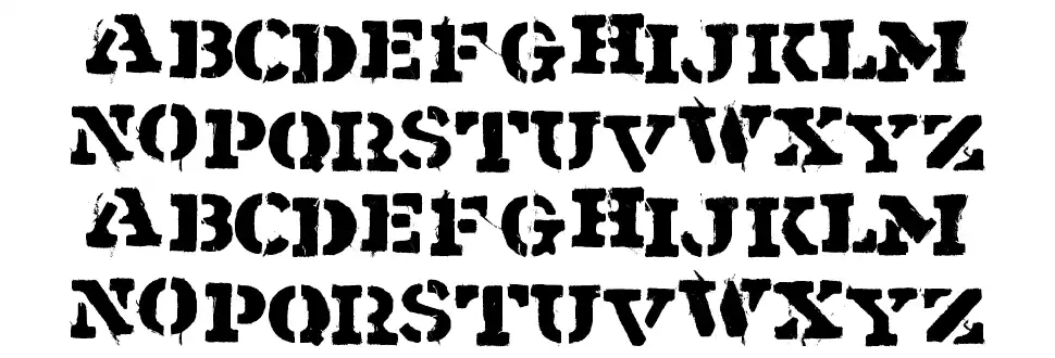 Shipmentfont specimens