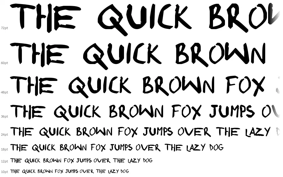 Shonen Punk! Customfont waterfall