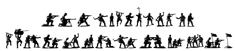 Soldiers of Hellfont specimens