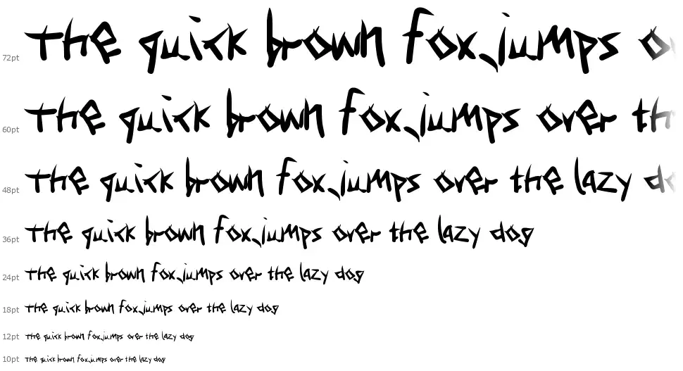 Special Deliveryfont waterfall