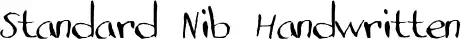 Standard Nib Handwritten