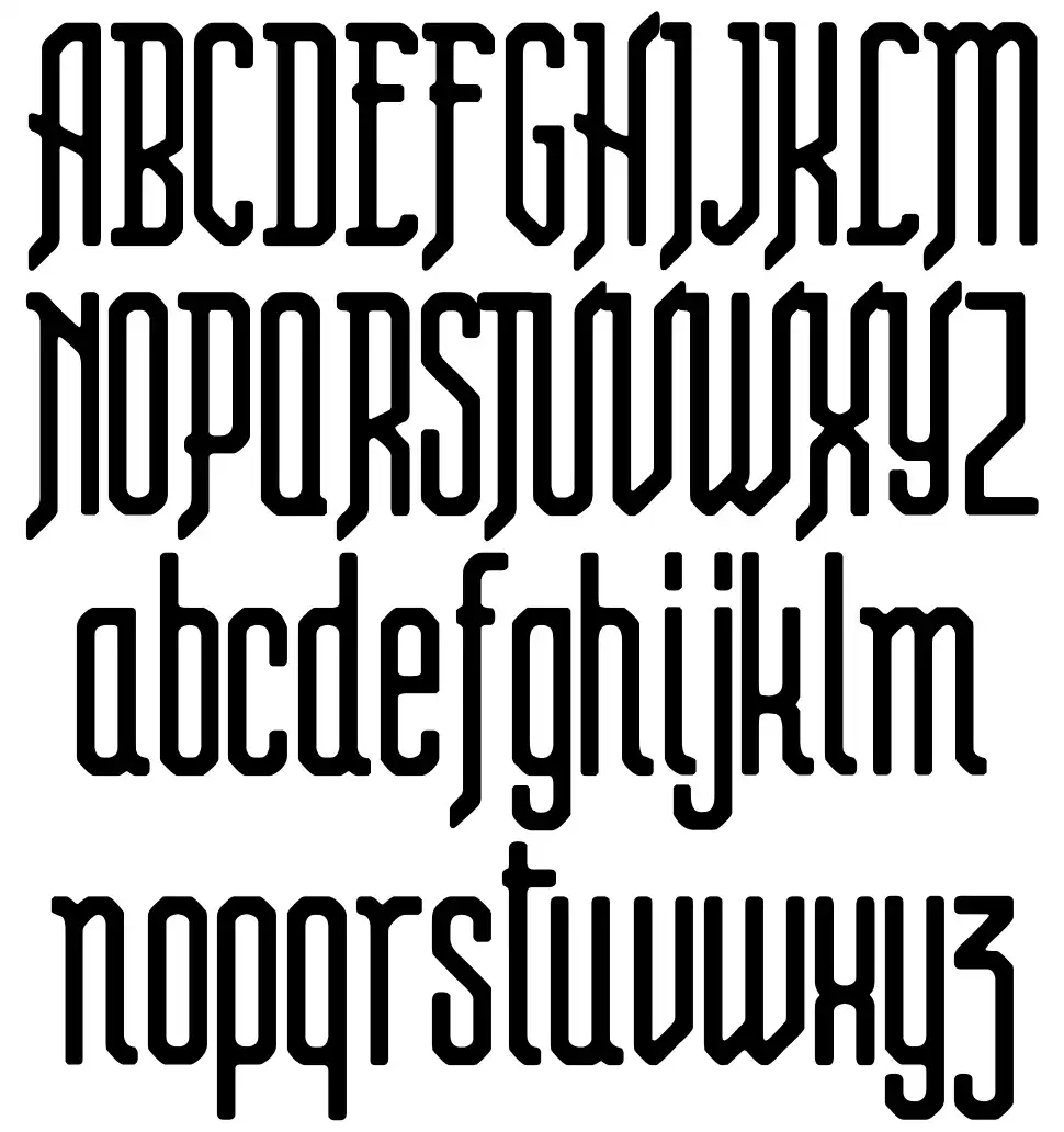 Steam Punk Flyerfont specimens