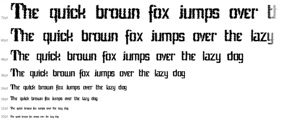 Stencil Intellecta Trashfont waterfall