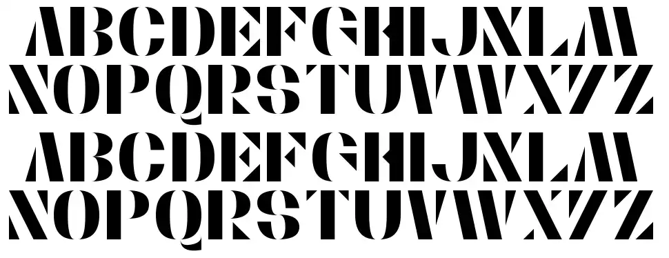 Stencylettefont specimens
