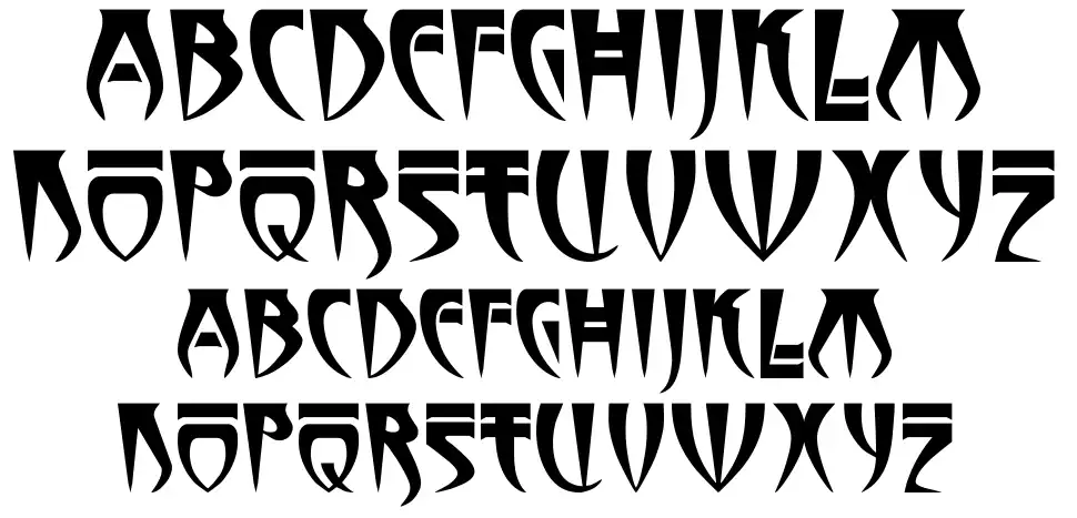 Stormbringerfont specimens