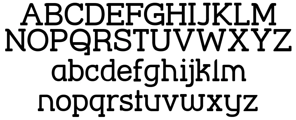 Street Corner Slabfont specimens