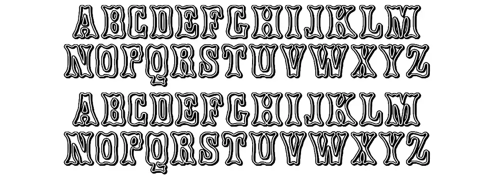 Style 873font specimens