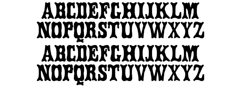 Style 874font specimens