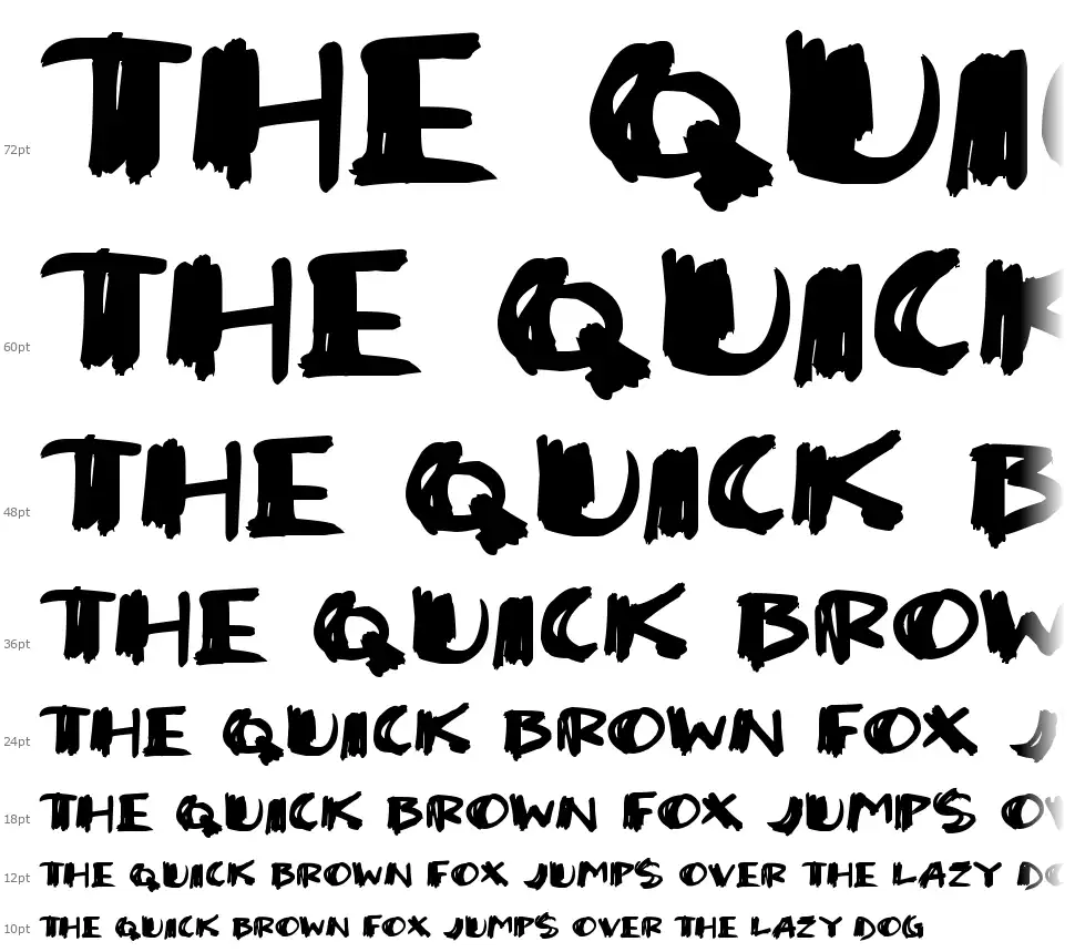 Super Sketchfont waterfall