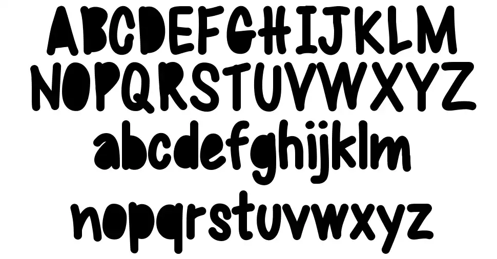 Sweet Bubblefont specimens