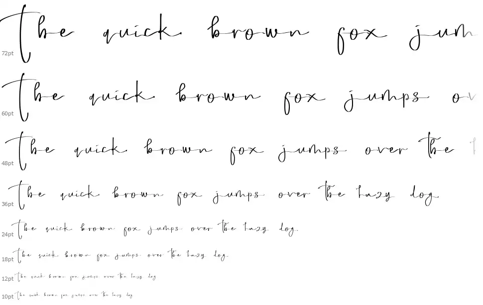 Sweet Poemsfont waterfall