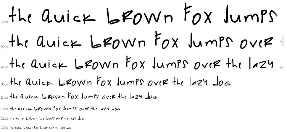 The Hundred Clubfont waterfall