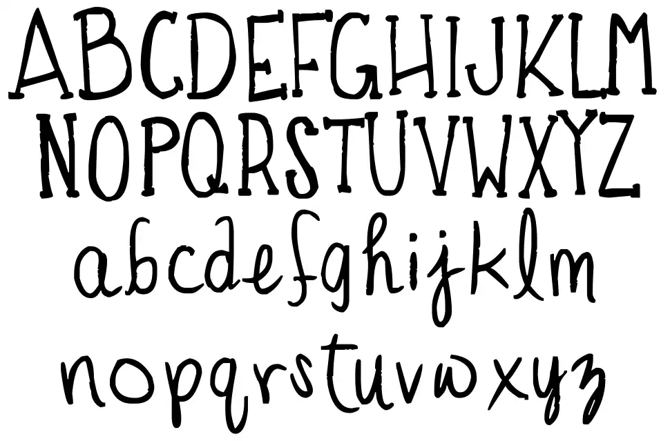 The Toadfrogfont specimens