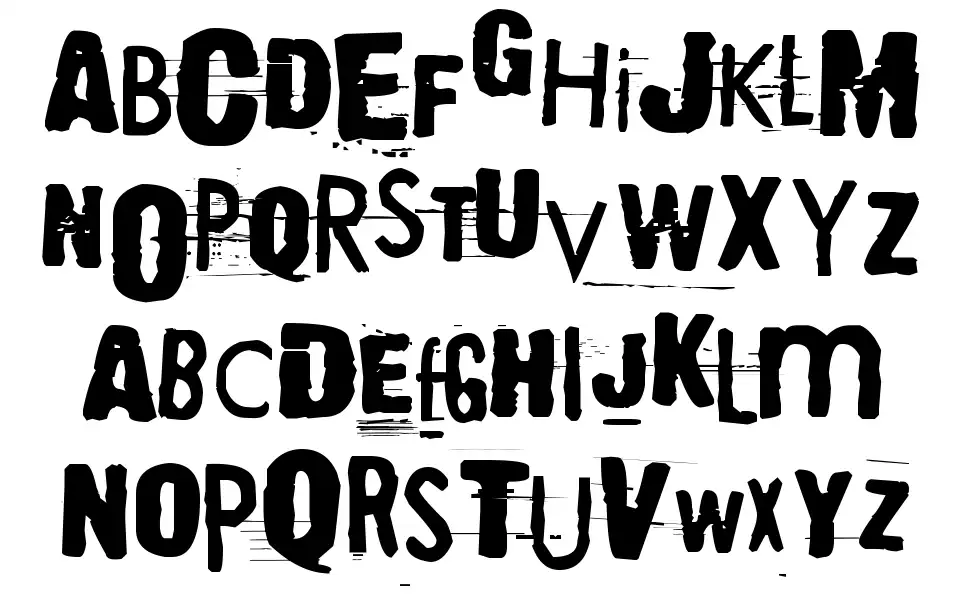 They're coming to take me awayfont specimens