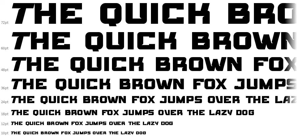 Torque Masterfont waterfall