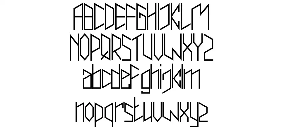 Trianzulvexfont specimens