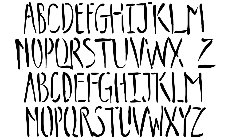 Trips of Darknessfont specimens