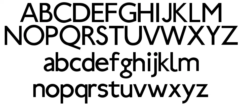 UBahnfont specimens
