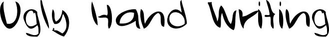 Ugly Hand Writing