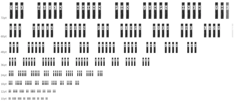 VertiCapsfont waterfall