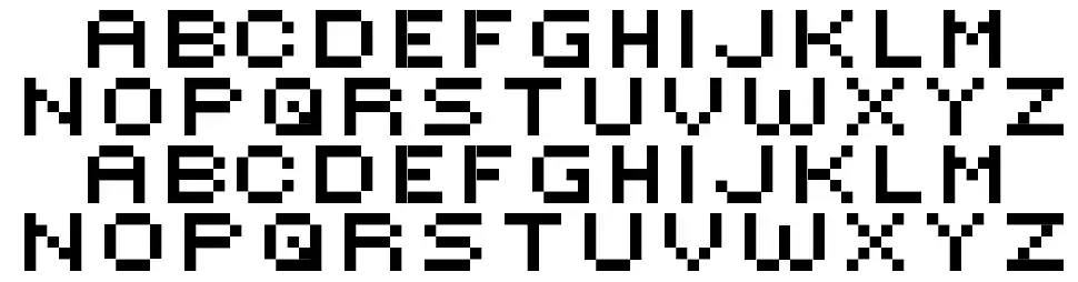 Victor's Pixel Fontfont specimens