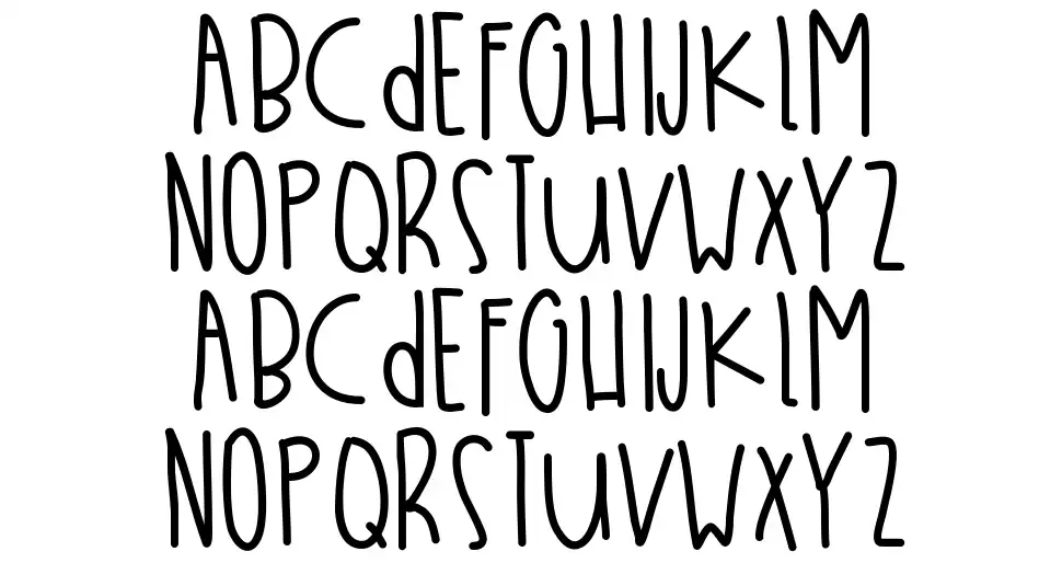 Whatchu Think Babefont specimens
