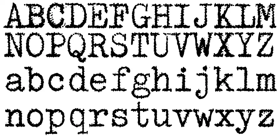 zai Triumph Typewriterfont specimens